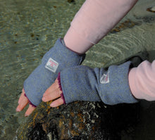 Load image into Gallery viewer, &quot;Ebb &amp; Flow&quot; Tweed Wristwarmers
