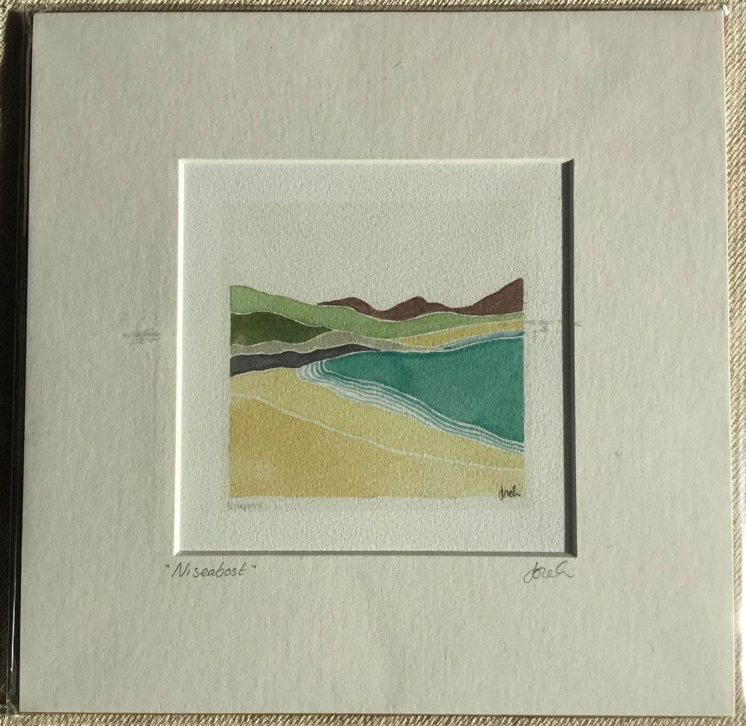 Niseabost Beach Print by Joceline Hildrey